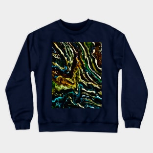 Abstract pouring art Crewneck Sweatshirt